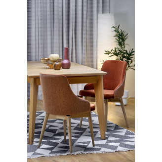 Stół rozkładany w jodełkę Edmondo 160-240x90cm dąb naturalny  Halmar