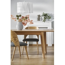 Stół rozkładany w jodełkę Edmondo 160-240x90cm dąb naturalny  Halmar