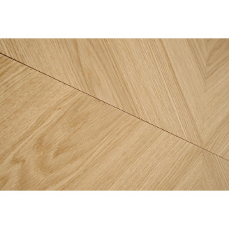 Stół rozkładany w jodełkę Edmondo 160-240x90cm dąb naturalny / czarny Halmar