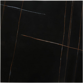 Stolik kawowy kwadratowy Felicia 80x80cm czarny marmur / złoty Halmar