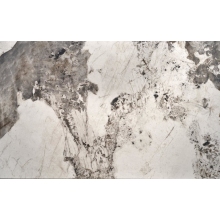 Stół rozkładany na jednej nodze Fernando 160-240x92cm biały marmur / czarny Halmar