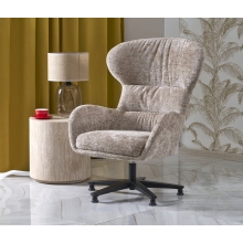 Fotel wypoczynkowy tapicerowany Franco beżowy Halmar