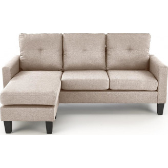 Sofa 3 osobowa z podnóżkiem Gerson 180cm beżowa Halmar