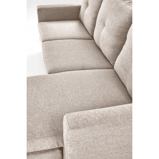 Sofa 3 osobowa z podnóżkiem Gerson 180cm beżowa Halmar