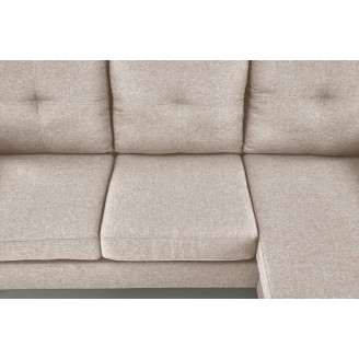 Sofa 3 osobowa z podnóżkiem Gerson 180cm beżowa Halmar