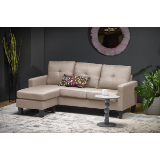 Sofa 3 osobowa z podnóżkiem Gerson 180cm beżowa Halmar