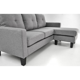 Sofa 3 osobowa z podnóżkiem Gerson 180cm popiel Halmar 2