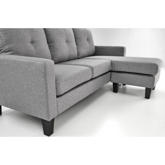 Sofa 3 osobowa z podnóżkiem Gerson 180cm popiel Halmar