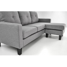 Sofa 3 osobowa z podnóżkiem Gerson 180cm popiel Halmar