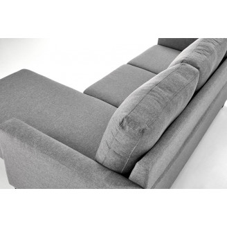 Sofa 3 osobowa z podnóżkiem Gerson 180cm popiel Halmar
