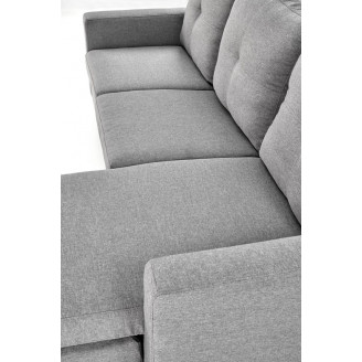 Sofa 3 osobowa z podnóżkiem Gerson 180cm popiel Halmar