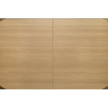 Stół owalny rozkładany Giacomo 180-240x100cm naturalny / czarny Halmar