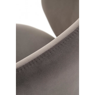 Krzesło barowe tapicerowane H121 63cm popiel / czarny Halmar