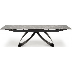 Stół rozkładany Hilario 180-260x90cm czarny marmur / czarny Halmar 2
