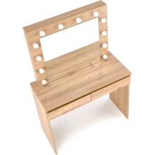 Toaletka z szufladami i lustrem Hollywood 94x43cm dąb aristan Halmar