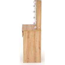 Toaletka z szufladami i lustrem Hollywood 94x43cm dąb aristan Halmar
