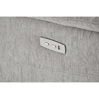 Fotel wypoczynkowy rozkładany z usb Jamal popielaty Halmar