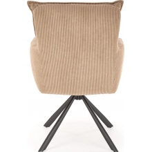 Krzesło sztruksowe obrotowe K528 cappuccino Halmar