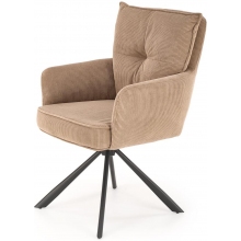 Krzesło sztruksowe obrotowe K528 cappuccino Halmar