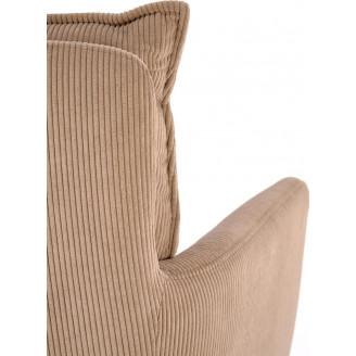 Krzesło sztruksowe obrotowe K528 cappuccino Halmar