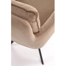 Krzesło sztruksowe obrotowe K528 cappuccino Halmar