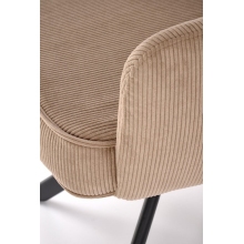 Krzesło sztruksowe obrotowe K528 cappuccino Halmar