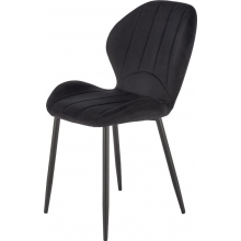 Krzesło welurowe K538 czarne Halmar