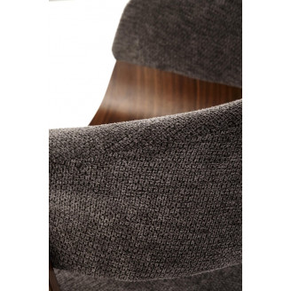 Krzesło drewniane tapicerowane K545 popiel / orzechowy Halmar