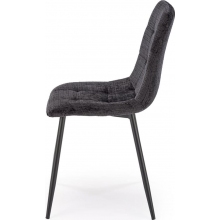 Krzesło pikowane tapicerowane K547 czarne Halmar