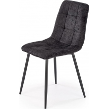 Krzesło pikowane tapicerowane K547 czarne Halmar