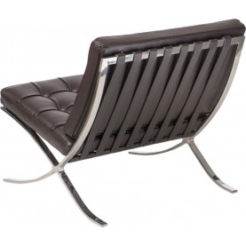 Designerski Fotel BA1 skóra brązowa D2.Design do salonu i sypialni. 2