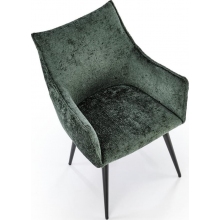 Krzesło fotelowe tapicerowane K559 ciemny zielony Halmar