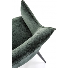 Krzesło fotelowe tapicerowane K559 ciemny zielony Halmar