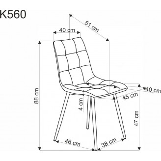 K560 krzesło oliwkowy Halmar