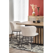 Stół rozkładany na jednej nodze Lamello 160-210x90cm dąb artisan/czarny Halmar