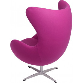 Designerski Fotel obrotowy Jajo amarantowy kaszmir Premium D2.Design do salonu i sypialni. 2