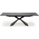 Stół rozkładany ceramiczny Luciano 180-230x90cm niebiesko-czarny marmur / czarny Halmar