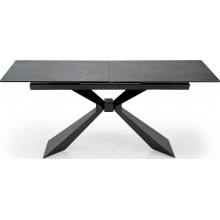 Stół rozkładany ceramiczny Luciano 180-230x90cm niebiesko-czarny marmur / czarny Halmar