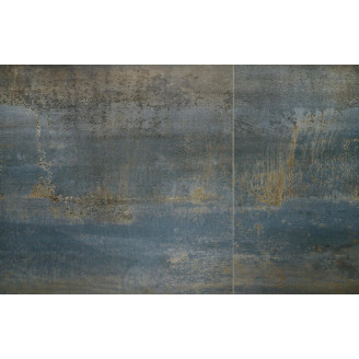 Stół rozkładany ceramiczny Luciano 180-230x90cm niebiesko-czarny marmur / czarny Halmar