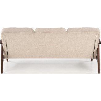 Sofa 3 osobowa prl / vintage Milano 175cm orzech / beż Castel 15 Halmar