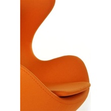 Designerski Fotel obrotowy Jajo pomarańczowy kaszmir Premium D2.Design do salonu i sypialni.