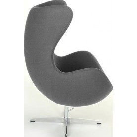 Designerski Fotel obrotowy Jajo jasno szary kaszmir Premium D2.Design do salonu i sypialni. 2