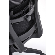 Fotel komputerowy z siatki Paredes czarny Halmar