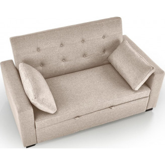 Sofa rozkładana tapicerowana Paulinio 170cm beżowa Halmar