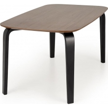 Stół fornirowany Pedro 160x90cm orzech / czarny Halmar