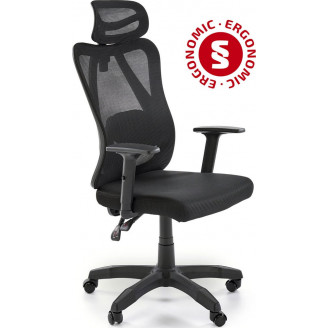 Fotel biurowy ergonomiczny z regulacją Ramos czarny Halmar