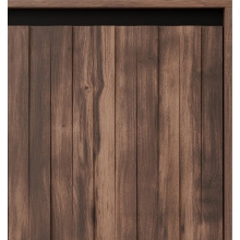Komoda na nóżka Swing KM2 104x40cm orzechowy/czarny Halmar