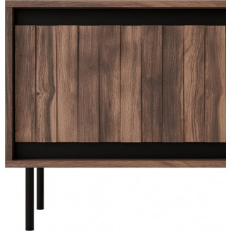 Szafka rtv na nóżkach Swing 180x40cm orzechowy/czarny Halmar
