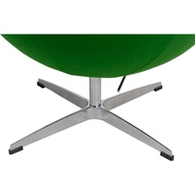 Designerski Fotel obrotowy Jajo zielony kaszmir Premium D2.Design do salonu i sypialni.