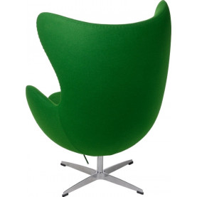 Designerski Fotel obrotowy Jajo zielony kaszmir Premium D2.Design do salonu i sypialni. 2